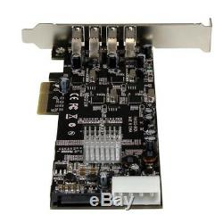 StarTech. Com 4 Port PCI Express (PCIe) SuperSpeed USB 3.0 Card Adapter with 4 Dedi