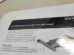 StarTech Dual M. 2 PCIe 3.0 SSD Adapter Card PEX8M2E2