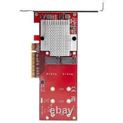 StarTech Dual M. 2 PCIe 3.0 SSD Adapter Card PEX8M2E2
