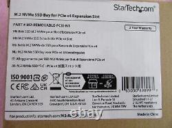 StarTech M2 NVMe SSD to PCIe x4 Slot Adapter Card M2-REMOVABLE-PCIE-N1