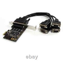 StarTech PEX4S553B 4 Port RS232 PCI Express Serial Card with Breakout Cable