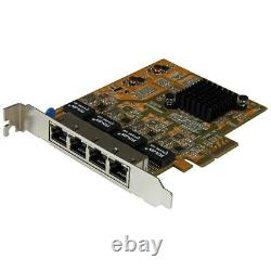 StarTech ST1000SPEX43 4-Port PCI Express Gigabit Network Adapter Card- Quad-Port
