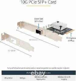 StarTech.com 10G PCIe SFP+ Card Single SFP+ Port Network Adapter PEX10GSFP