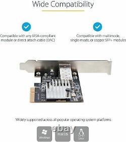 StarTech.com 10G PCIe SFP+ Card Single SFP+ Port Network Adapter PEX10GSFP