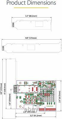 StarTech.com 10G PCIe SFP+ Card Single SFP+ Port Network Adapter PEX10GSFP