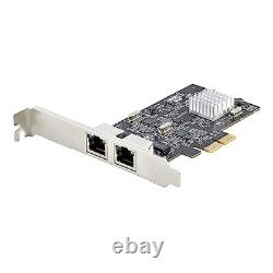 StarTech.com 2-Port 2.5GBase-T Ethernet Network Adapter Card PCIe 2.0 x2