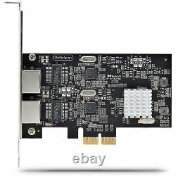 StarTech.com 2-Port 2.5GBase-T Ethernet Network Adapter Card PCIe 2.0 x2