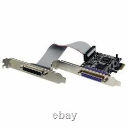 StarTech.com 2 Port PCI Express PCI-e Parallel Adapter Card IEEE 1284 with L