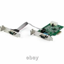 StarTech.com 2-port PCI Express RS232 Serial Adapter Card PCIe Serial DB9 Cont