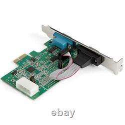 StarTech.com 2-port PCI Express RS232 Serial Adapter Card PCIe to Dual Seri