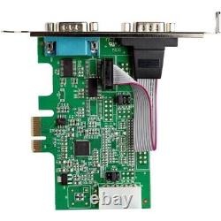 StarTech.com 2-port PCI Express RS232 Serial Adapter Card PCIe to Dual Seri