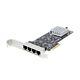Startech.com 4-port 2.5gbase-t Ethernet Network Adapter Card Pcie 2.0 X4