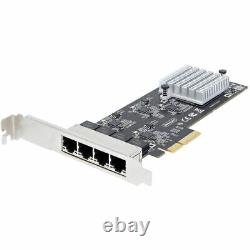 StarTech.com 4-Port 2.5GBase-T Ethernet Network Adapter Card PCIe 2.0 x4