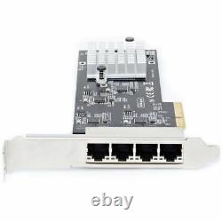 StarTech.com 4-Port 2.5GBase-T Ethernet Network Adapter Card PCIe 2.0 x4