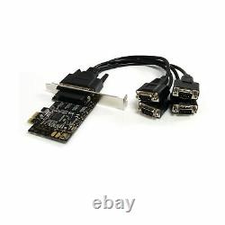 StarTech.com 4 Port PCI Express RS232 Serial Adapter Card Single-Lane PCI E