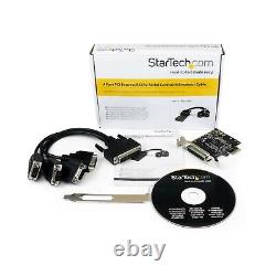 StarTech.com 4 Port PCI Express RS232 Serial Adapter Card Single-Lane PCI E