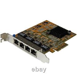 StarTech.com 4 Port PCIe Network Card, TAA (ST1000SPEX43)