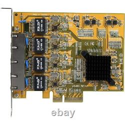StarTech.com 4 Port PCIe Network Card, TAA (ST1000SPEX43)