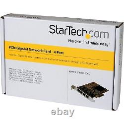 StarTech.com 4 Port PCIe Network Card, TAA (ST1000SPEX43)