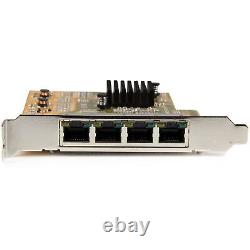 StarTech.com 4 Port PCIe Network Card, TAA (ST1000SPEX43)