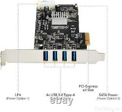 StarTech.com 4 Port Quad Bus PCI Express (PCIe) SuperSpeed USB 3.0 Card Adaptor