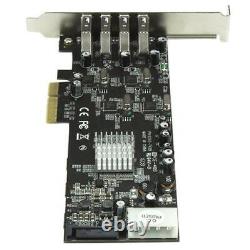 StarTech.com 4 Port Quad Bus PCI Express (PCIe) SuperSpeed USB 3.0 Card Adaptor