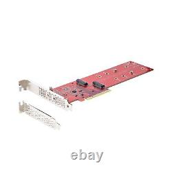 StarTech.com Dual M. 2 PCIe SSD Adapter Card, PCIe x8 / x16 to Dual NVMe or AH