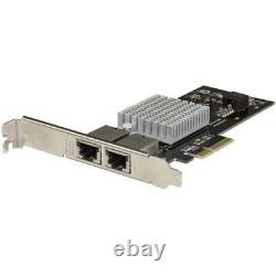 StarTech.com Dual Port 10G PCIe Network Adapter Card Intel-X550AT 10GBASE-T &