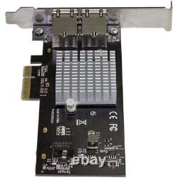 StarTech.com Dual Port 10G PCIe Network Adapter Card Intel-X550AT 10GBASE-T