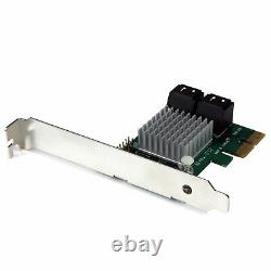 Star Tech 4 Port PCI Express 2.0 Internal SATA III 6Gbps PC RAID Controller Card