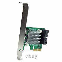 Star Tech 4 Port PCI Express 2.0 Internal SATA III 6Gbps PC RAID Controller Card