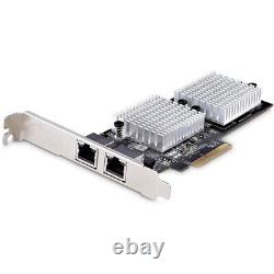 Startech 2-Port 10Gbps PCIe Network Adapter Card, Network Card for PC/Server, PC