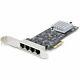 Startech 4-port 2.5gbase-t Ethernet Network Adapter Card Pcie 2.0 X4