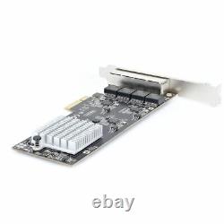 Startech 4-Port 2.5GBase-T Ethernet Network Adapter Card PCIe 2.0 x4