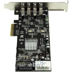 Startech 4 Port Dual Bus Pci Express pcie Superspeed Usb 3.0 Card Adapter With