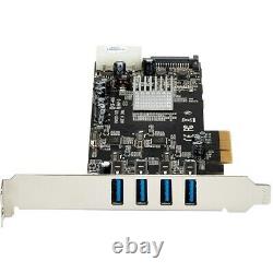 Startech 4 Port PCI Express (PCIe) SuperSpeed USB 3.0 Card Adapter with 4 Dedicate