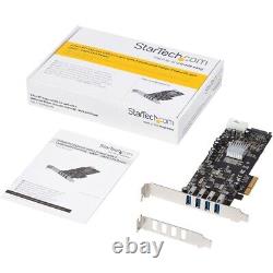 Startech 4 Port PCI Express (PCIe) SuperSpeed USB 3.0 Card Adapter with 4 Dedicate