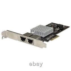 Startech Dual Port 10G PCIe Network Adapter Card Intel-X550AT 10GBASE-T PCI Ex