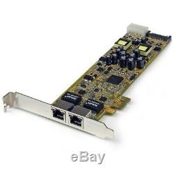 Startech Dual Port PCI Express Gigabit Ethernet PCIe Network Card Adapter PoE/