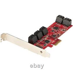 Startech SATA PCIe Card, 10 Port PCIe SATA Expansion Card, 6Gbps SATA Adapter, 1