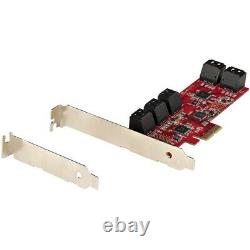 Startech SATA PCIe Card, 10 Port PCIe SATA Expansion Card, 6Gbps SATA Adapter, 1