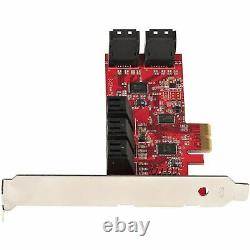 Startech SATA PCIe Card, 10 Port PCIe SATA Expansion Card, 6Gbps SATA Adapter, 1