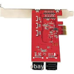 Startech SATA PCIe Card, 10 Port PCIe SATA Expansion Card, 6Gbps SATA Adapter, 1
