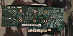 Supermicro AOC-SLG4-2H8M2 LP 2x PCIe Gen 4 Hybrid NVMe/SATA M. 2 RAID No Bracket