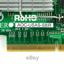 Supermicro AOC-USAS-S8IR add-on card Raid 8CH 3GBPS Sas Pcie 533MHZ Adapter