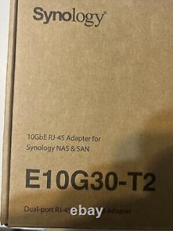 Synology 2-Ports 10GbE RJ45 PCI-E 3.0 Network Adapter E10G30-T2