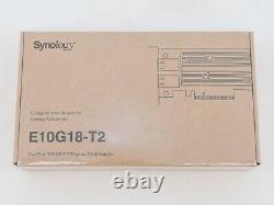Synology E10G18-F2 Dual-Port 10-Gigabit 10GbE Ethernet Adapter NIC New Sealed