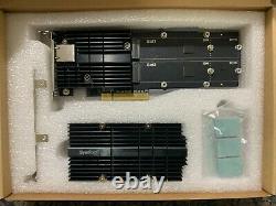 Synology E10M20-T1 M. 2 SSD 10GbE Combo Adapter Card lightly used 2 months old