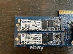 Synology M2D17 M. 2 Adapter Card with 2x Kingston 240GB SATA M. 2 SSDs