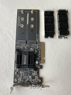 Synology M2D18 Storage Bay Adapter Expansion Slot to 2 x M. 2 M. 2 Card PCIe